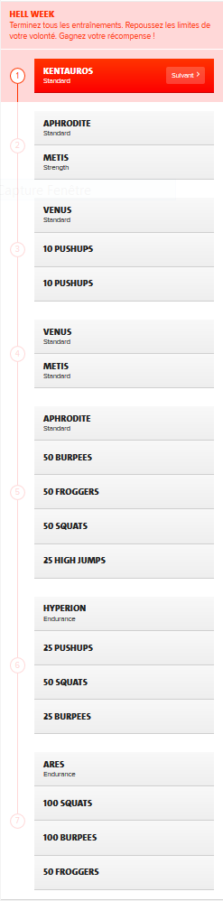 Freeletics : La Hell Week de la Semaine 28 que je ne ferai pas