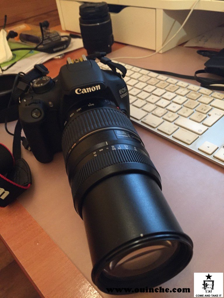 Canon EoS 1200D avec téléobjectif 70-300mm et un objectif 18-55mm