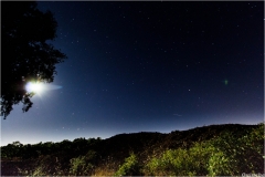 La lune, masquée, et la conjonction Saturne-Mars-Antarès