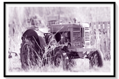 Tracteur VINEYARD rouillant au soleil