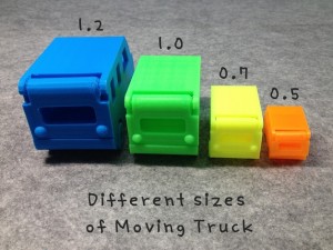 Plusieurs échelles possibles , plus c'est petit plus faut avoir une printeuse calibrée au petits oignions